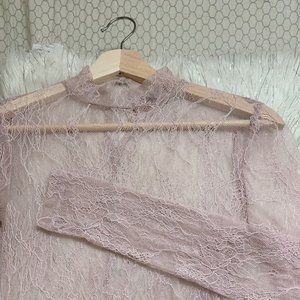 Lavender lace body suit